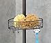 iDesign Twigz Metal Wire Rod Corner Shower, Adjustable 5'-9' Pole and Baskets for Shampoo, Conditioner, Soap with Hooks for Razors, Towels, Tension Caddy