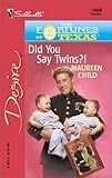 Did You Say Twins?! (The Fortunes Of Texas: The Lost Heirs) (Silhouette Desire)