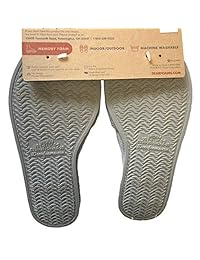 Dearfoams New Women's Slides Slippers, Black Striped Polka Dot (30580)