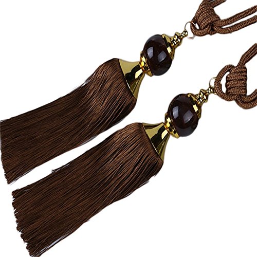 Doitsa 1 Paar Vorhang Schnalle Polyester Kordel Raffhalter Seil