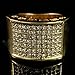 14K Gold Plated Micropave CZ AAA Crystal Iced Out Ring