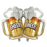 BIEUFBJI Beer Cup Balloons Set of 2, Beer Mug