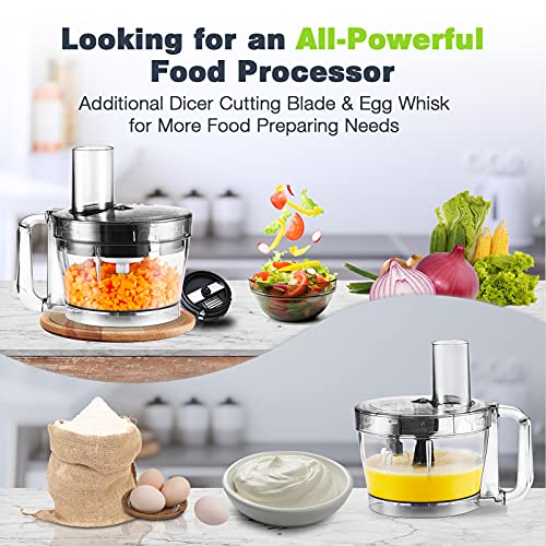 10 in 1 Food Processor 2021 MAGICCOS 14 Cup Food Processor, Upgraded