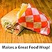 Avant Grub Deli Paper 300 Sheets. Turn Your Backyard Cookout Party into a Classic Drive-In with Red & White Checkered Food Wrapping Papers. Grease-Resistant 12x12 Sandwich Wrap Prevents Food Stains!