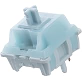 EPOMAKER Creamy Jade 45gf Gaming Keyboard Switches, 100 PCS Linear Switch, 5-Pin Pre-Lubed Switch, with PC/PA66 Case, POK Stem, Compatible with MX Keycaps for Mechanical Keyboard