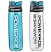 Powerade Chug Water Bottle 28 oz 2 pack clear / blue