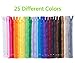 100 Pcs 9 Inch Nylon Coil Zippers Tailor Sewer Bulk for Sewing Crafts 25 Colors