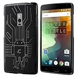 OnePlus 2 Case, Cruzerlite Bugdroid Circuit Case Compatible for OnePlus 2 / OnePlus Two - Retail Packaging - Black