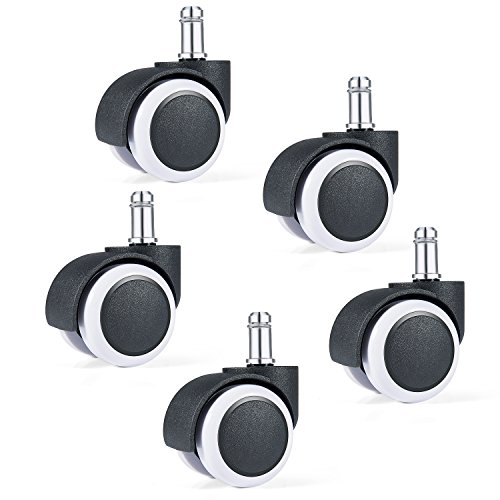 Diealles-Ruote-per-Pavimenti-Duri-5PCS-Ruote-per-Sedia-Girevole-Dimensioni-11-mm-x-22-mm-per-Pavimenti-Duri-Parquet-Laminato-Piastrelle-o-Pavimento-in-Pietra