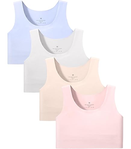 Salsation サルセーション　Cotton Bra サイズS Amazon.com: Sascina Seamless Training Bras for Girls 7-8 Soft with