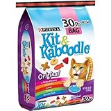 Purina Kit and Kaboodle Dry Lip-smackin' Combination of Four Cat-pleasing Flavors Chicken, Liver, Turkey & Ocean Fish Cat Food, Original, 30 lb Bag of 100% Complete & Balanced Nutrition for Adult Cats