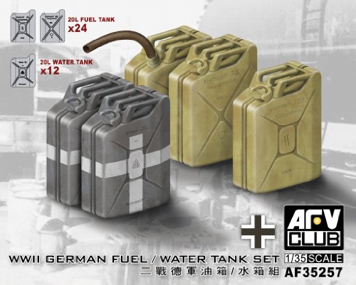 AFV Club 1/35 WWII German Fuel/ Water Tank Set AF35257