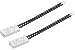 uxcell Normally Close Temperature Switch, 120℃ N.C 5A Thermal Switch Thermostat Temperature Control Switch Controller 2pcs