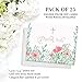 Baby Girl Christening Delicate Pink Floral Thank You Cards with Envelopes (Pack of 25) Blank Baptism Gifts Gracias Thank You Notecards Religious Christian Church Celebration Excellent Value VT0099B