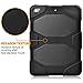 iPad 6th Generation Case - Tough Rugged Heavy Duty Shockproof Bumper Protective Armor Cover With Kickstand for Apple iPad   9.7 inch 2018, Compatiblet with iPad 5th generatio (back)