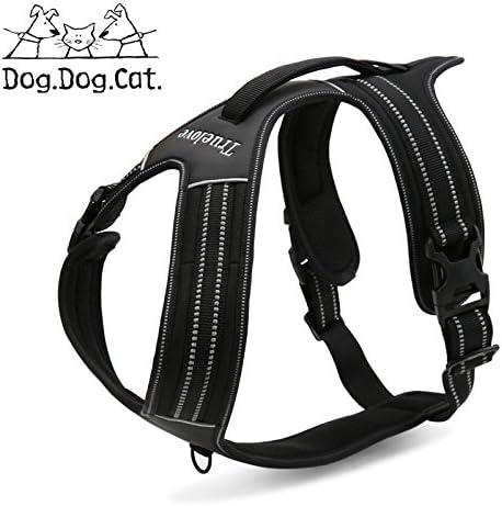 No Pull Active Dog Reflective Harness (XL, Black)