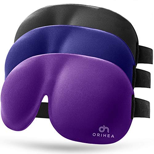 Eye Mask 3 Pack, OriHea 3D Plus Large Sleep Mask for Women& Men