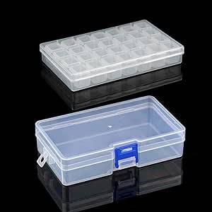 Caja de Almacenamiento de plástico para Joyas, 9 tamaños, contenedor
