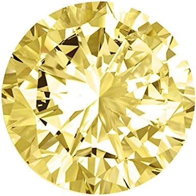 Gemstone World Loose Moissanite 1.44 CT 7.6 MM Brown Color Round Brilliant Cut VS2
