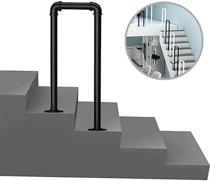 U-förmiger bodenmontierter Handlauf für Verandastufen im Außen- und