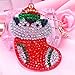 DIY Diamond Painting Keychain, Christmas Embroidery Kits Ornaments, 5D Diamond Art for Kids and Adult Beginners Home Wall Decor Perfect for Gift(4pcs)