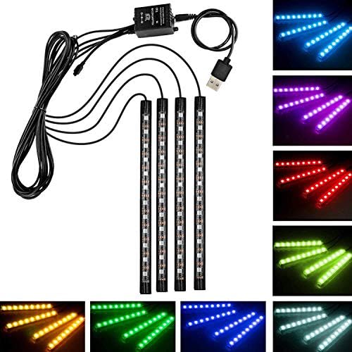 Ledテープ 高輝度 Rgb Ledテープライト Usb式 防水テープライト 全8色に切替 車内装飾用 多種フラッシュモード 音に反応 間接照明 リモコン付き