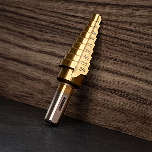 NEIKO 10184A Titanium Step Drill Bit, HighSpeed AlloySteel Bit, Hole