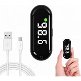 Rechargeable Medical Forehead Thermometer for Adults and Children Black Non-Contact Digital Thermometer with Fast 1-Second Touchless Reading​ Black