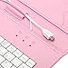 iRULU Leather USB Keyboard Case for 8-9 Inch Touch Screen Tablet with Buttons and Stand -Pink