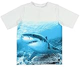 Boys Ocean Pacific Shark White Rash Guard Shirt