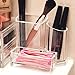 Sooyee Acrylic Desk Supplies Organizer Holder, 3 Compartments Office Desktop Caddy, Multi-function Pen Pencil Cup Phone Remote Control Stationery Storage Box for Home, School, Classroom, Clear