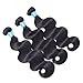 HiMei Hair 7A Brazilian Body Wave 3 Bundles Natural Black Brazilian Hair Bundles Virgin Human Hair Bundles Human Hair Weave (14 16 18inch)