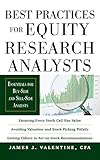 Best Practices for Equity Research Analysts:  Essentials for Buy-Side and Sell-Side Analysts cover