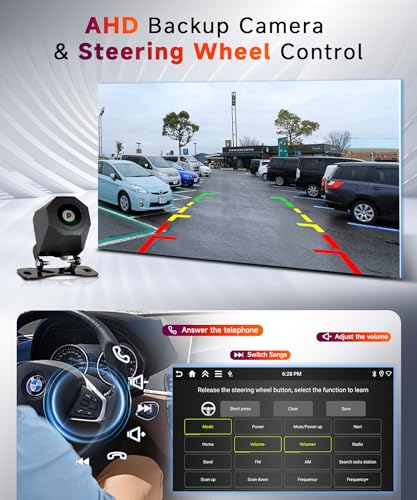 【4+64G】 Hodozzy Carplay Car Radio for Citroen Jumpy 2/Peugeot Expert/Fiat Scudo/Toyota Proace 2007-2016, 9 Inch In-Cell Screen Car Radio with BT/Android Auto/WiFi/GPS/RDS/FM/USB/DSP+Reversing Camera