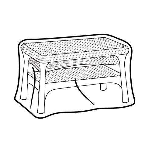Weather Wrap Wicker Coffee Table Cover