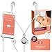 Momsense Baby Breastfeeding Monitor New 2018-24 Stickers & Extended Warranty: Smartphone App for Tracking, Monitoring, and Lactation Recording Meter with Earset and Baby Sensor with Stickers