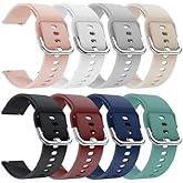 Xininyia Compatible with Cubitt Aura Pro, Viva Pro, Aura,Viva Smart Watch Bands, Soft Silicone Adjustable Straps Quick Release Replacement Wristbands (8-PACK)