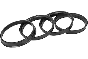 X AUTOHAUX 4pcs Plastic 72.6mm OD to 67.1mm ID Car Hub Centric Rings Wheel Bore Center Spacer Hub Rings Black