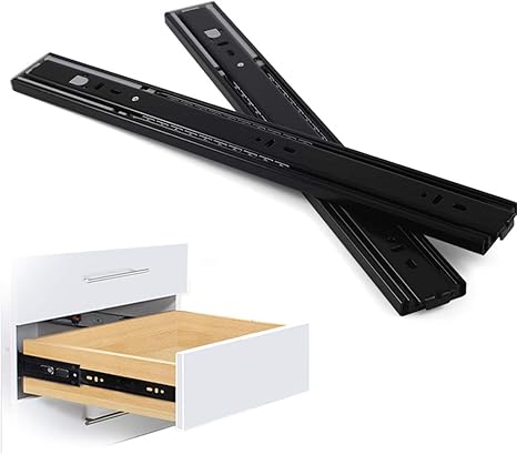 Amazon Co Jp 横付 スライドレール 300mm 400mm 550mm 食器棚 スライド 側面取り付け Diy 3段引 完全スライド 耐衝撃 耐久性 引き出し レール 80 Kgの耐荷重ベアリング ソフト クローズ 引き出しスライド 2本 ホーム キッチン