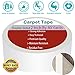 Carpet Tape - Double Sided 40-Yards x 2-Inch - Indoor/Outdoor Non-Slip Adhesive Carpet Edge Binding Tape - Perfect for Area Rugs Throw Rugs and Hardwood, Tile, Laminate Floor - Easy Installation