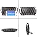 Small Wristlet Clutch Crossbody Bag Designer Pouch with Strap (Black)