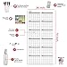 Large Dry Erase Calendar for Wall, 36