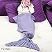 Mermaid Tail Blanket for Baby, APPHOME Handmade Crochet Knitted Mermaid Blanket Super Soft Sofa Sleeping Bags All Seasons Air Conditioner Bed Blankets for Girls Gifts (30