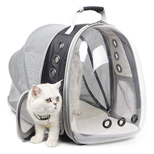 Expandable Cat Carrier Backpack, Space Capsule Bubble Cat Carrier for Small Dog, Pet Hiking