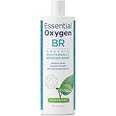 Essential Oxygen Certified BR Organic Brushing Rinse, All Natural Mouthwash for Whiter Teeth, Fresher Breath, and Happier Gum