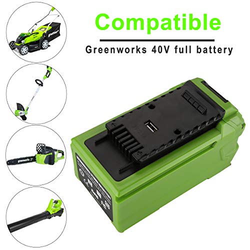 Energup 40V 6.0Ah Battery for Greenworks 40V Lithium Battery for