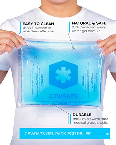 image for IceWraps Blue 8x10 Gel Pack Reusable Hot or Cold Pack for Pain Relief 