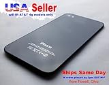 AT&T iPhone 4 Black Glass Replacement Back Cover
