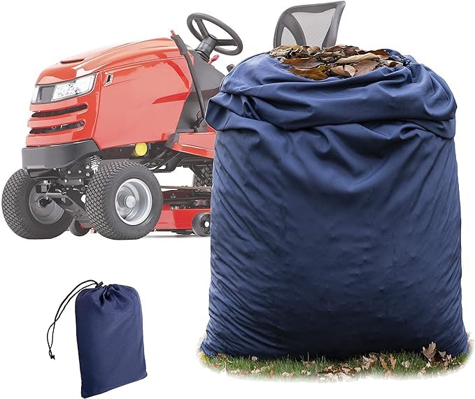 BloxBerry - Heavy Duty Leaf Bag For Lawn Tractor Made From Tear Resistant Fabric Complete With Storage Bag