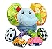 Infant Baby Soft Animal Vibrating Car Seat Stroller Plush Toys Hanging Bell Rattles Doll - Elephant